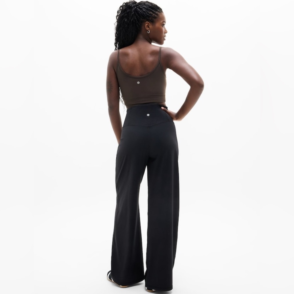 NWT Athleta Elation Wide Leg Black Pant Sz Large. - Picture 5 of 9
